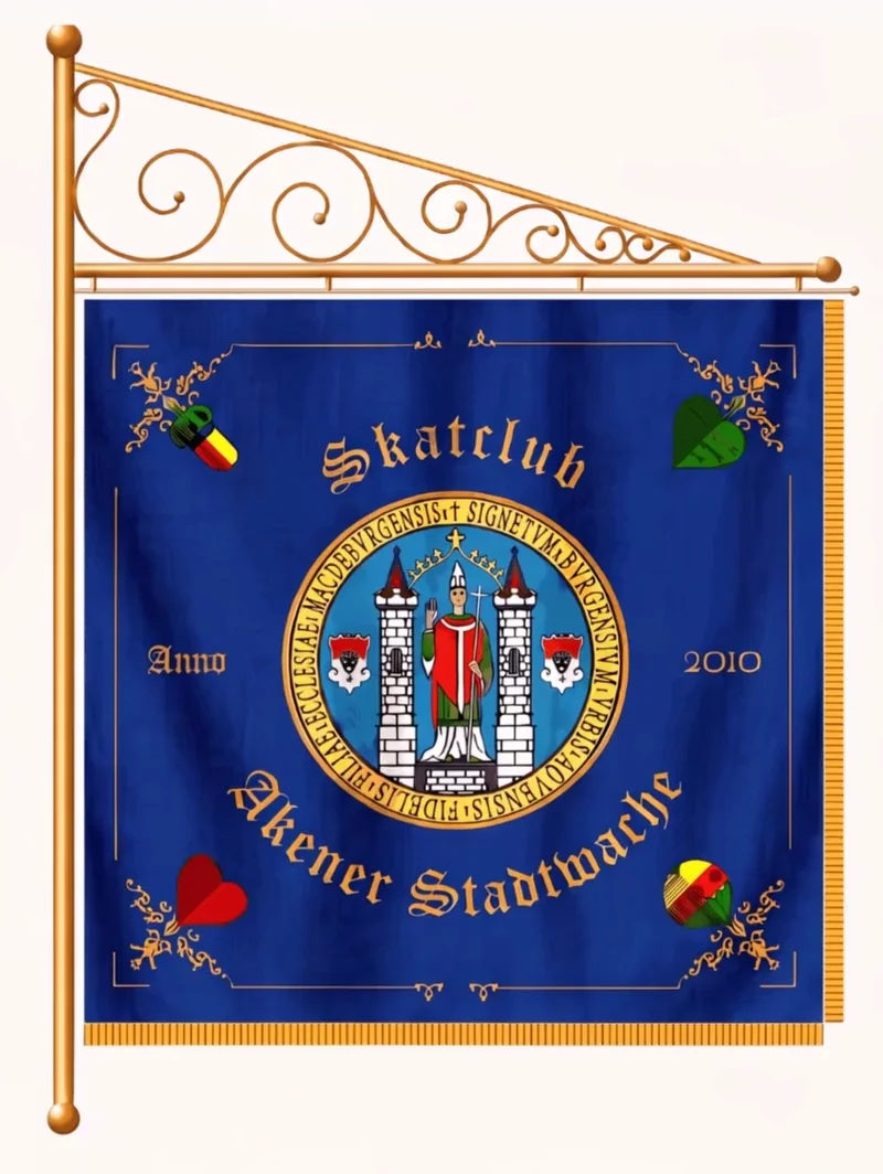 Vereinsfahne des SC Akener Stadtwache